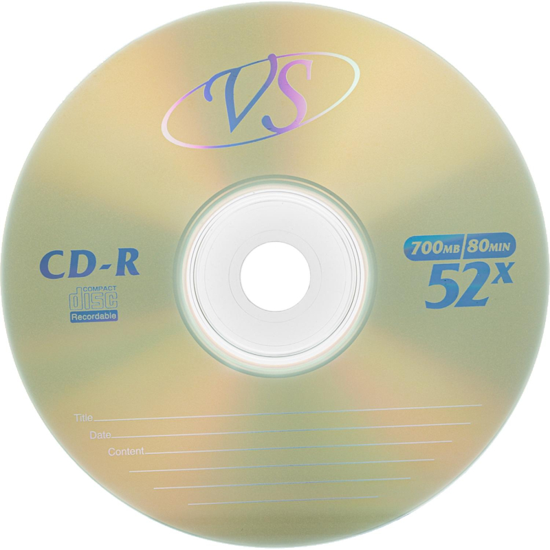 Носители информации CD-R, 52x, VS, Slim/5, VSCDRSL501 - фото 4