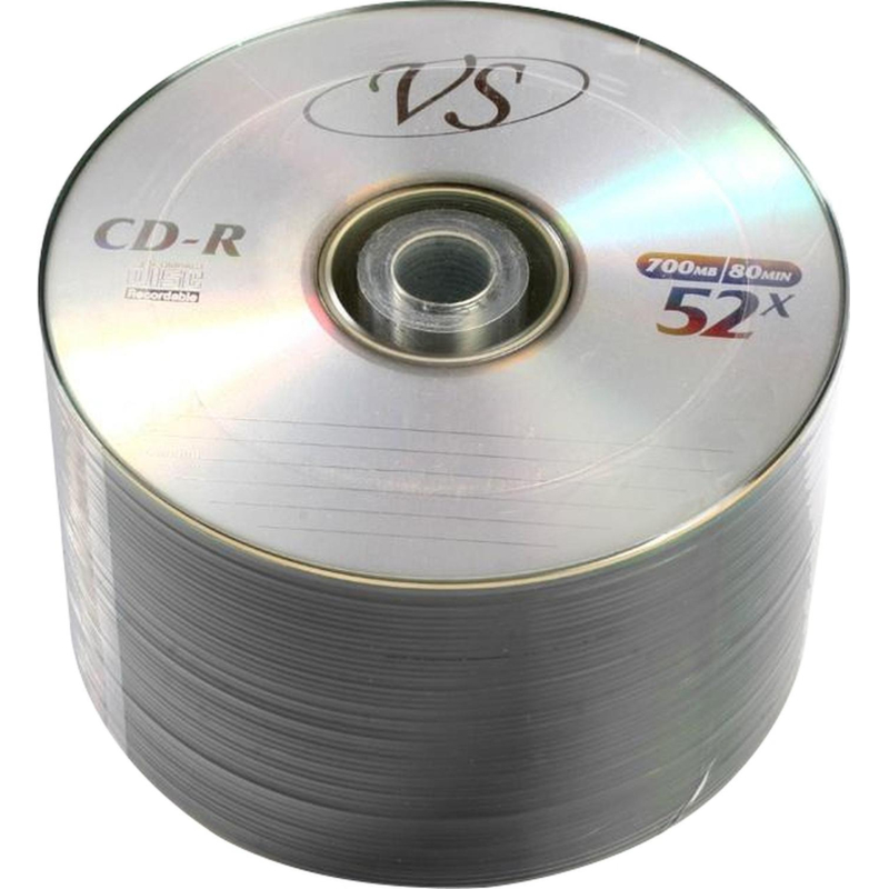 Носители информации CD-R, 52x, VS, Bulk/50, VSCDRB5003 - фото 1