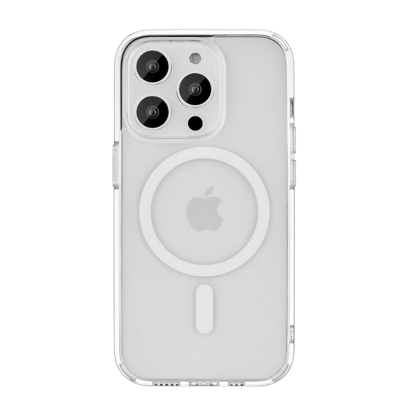 Чехол защитный uBear Real Mag Case  для Iphone 14 Pro, MagSafe, прозрачный - фото 1
