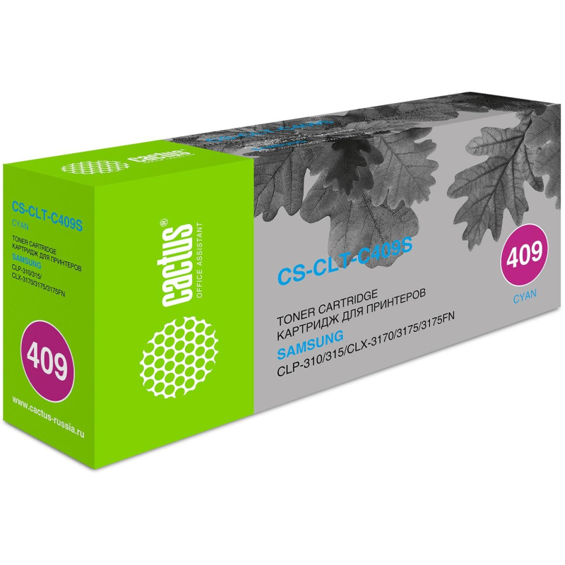 Картридж лазерный Cactus CLT-C409S гол. для Samsung CLP-310/315/CLX-3170 - фото 1