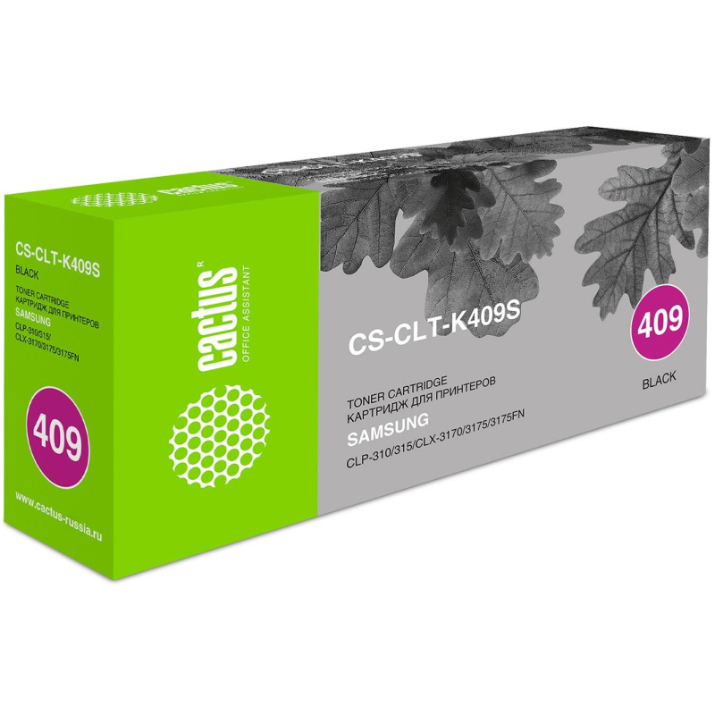Картридж лазерный Cactus CLT-K409S чер. для Samsung CLP-310/315/CLX-3170 - фото 1