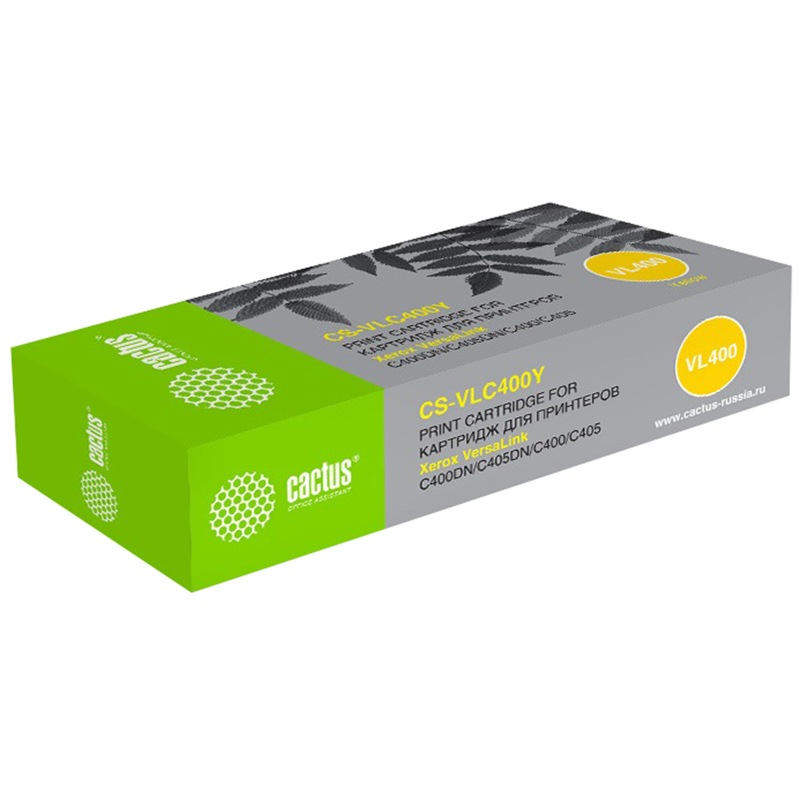 Картридж лазерный Cactus 106R03533(CS-VLC400YRU) жел. д/Xerox C400DN/C405DN - фото 1