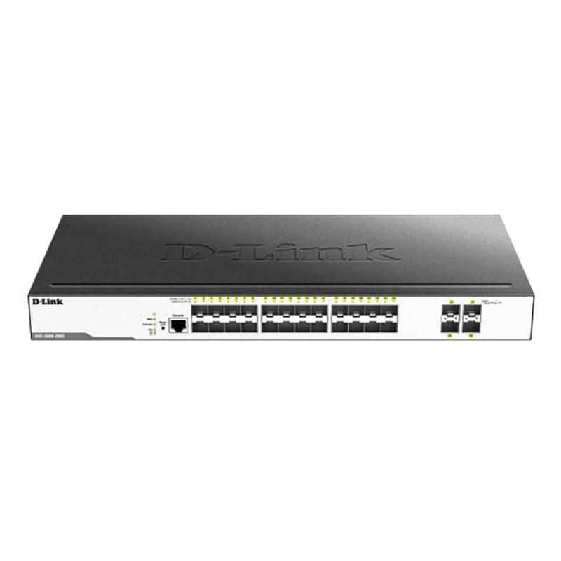 Коммутатор D-Link DGS-3000-28XS/B1A 24х1000Base-X SFP, 4х10GBase-X SFP - фото 1