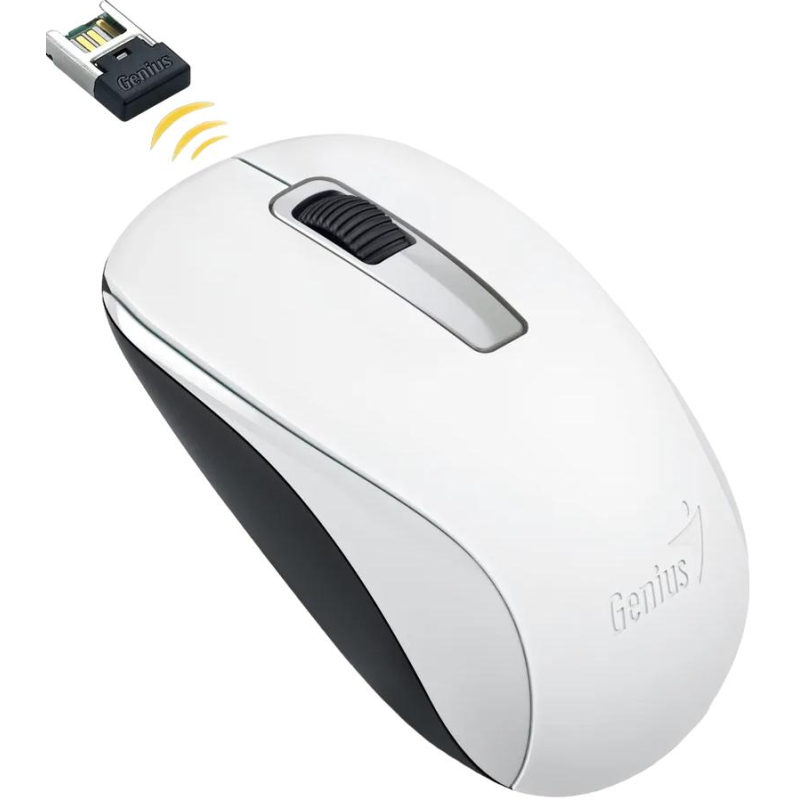 Мышь компьютерная Genius NX-7005 (G5 Hanger), 800-1600 DPI, USB, белый - фото 2