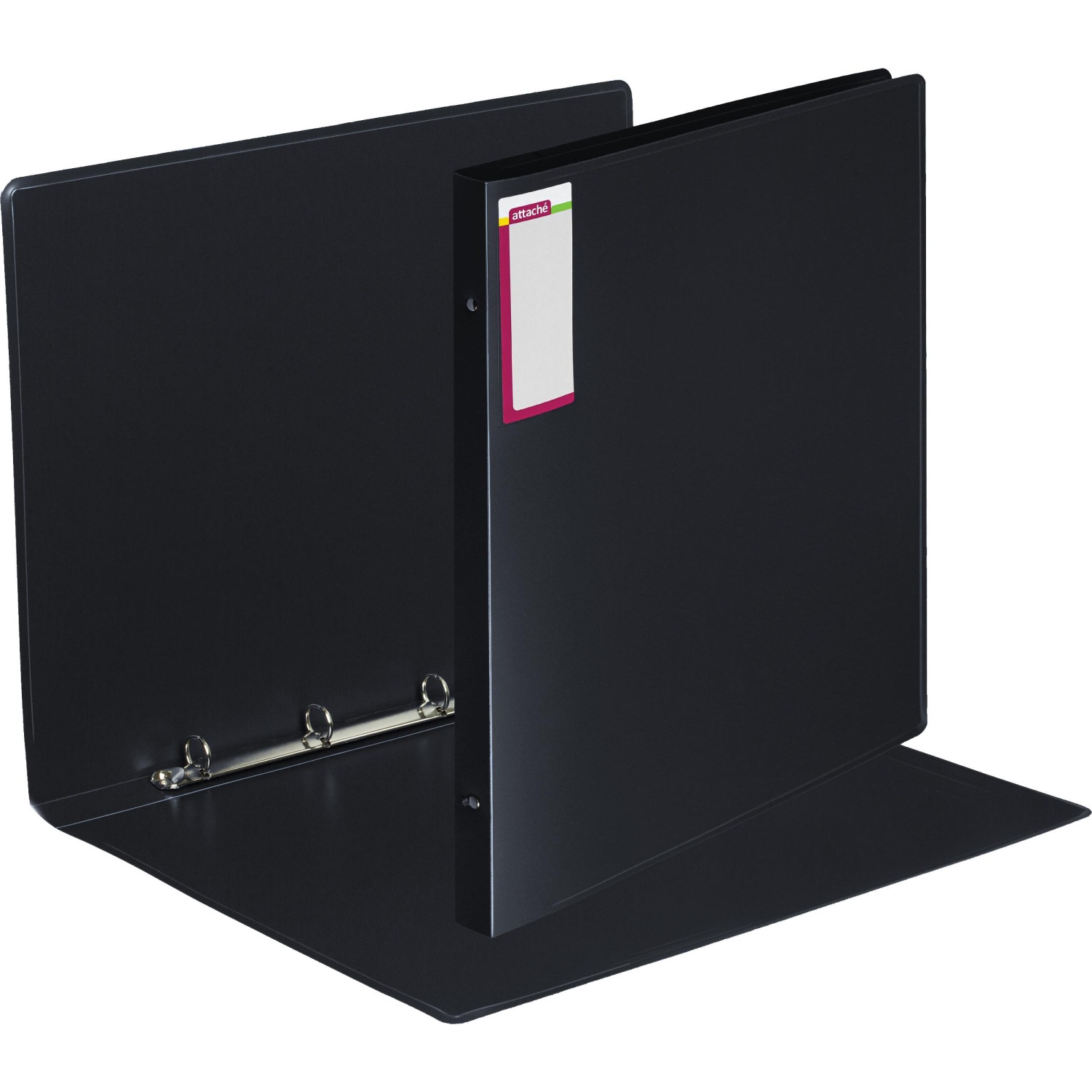 Папка на 4-х кольцах пласт. 25/32мм вертик. А3 ATTACHE, черный - фото 2