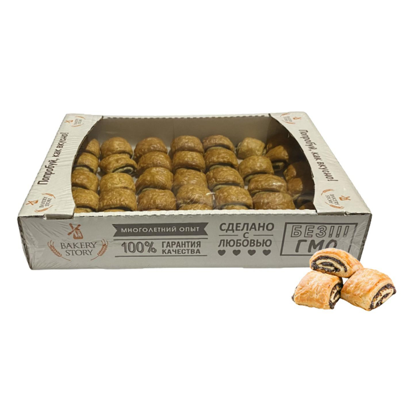 Печенье сдобное Bakery Story Улитка с маком, 2кг/уп - фото 1