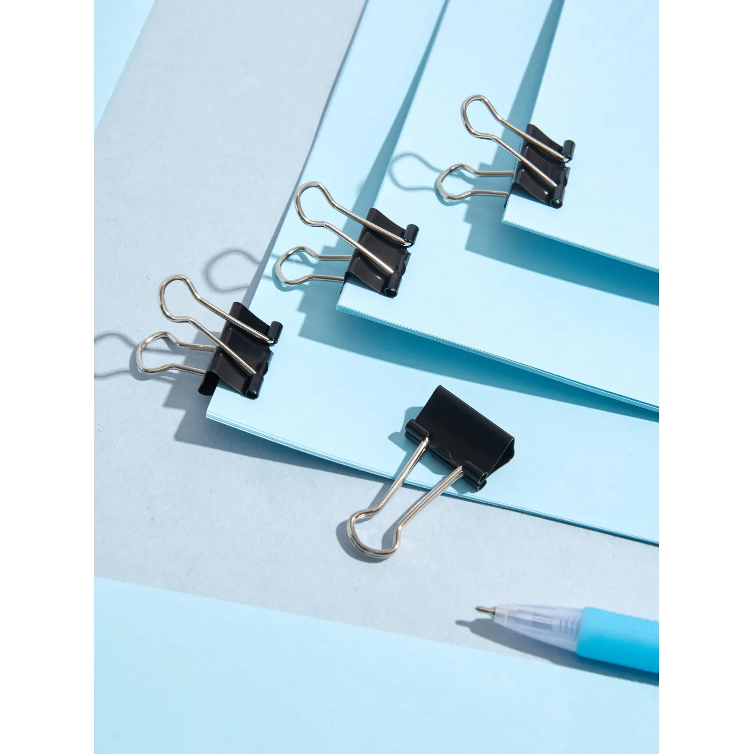 Зажимы для бумаг 19мм 12шт./уп. Комус, в картонной коробке - фото 10