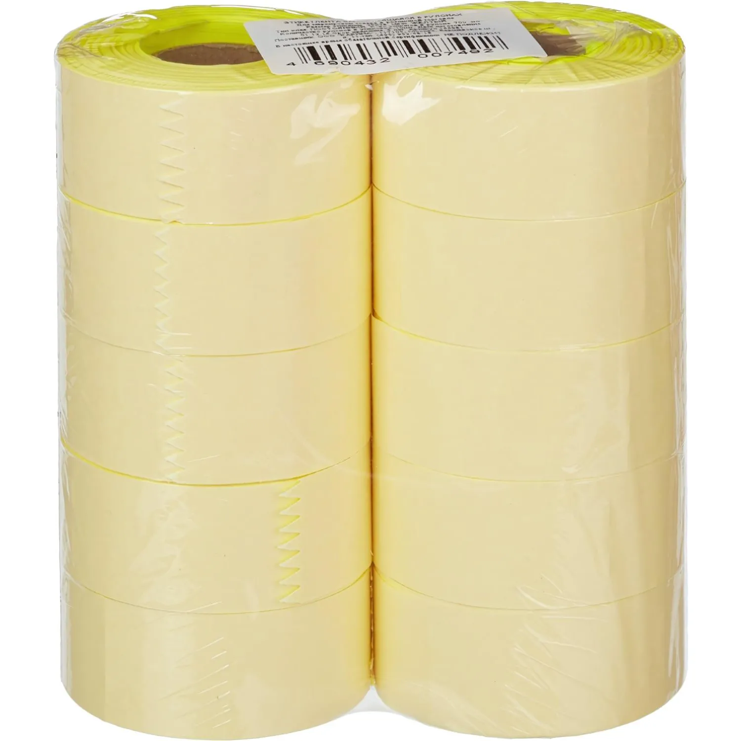 Этикет-лента 29х28желтая пр 700 шт/рул10рул/уп - фото 2