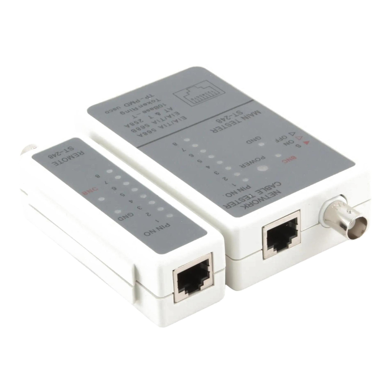 Тестер Cablexpert NCT-1, для RJ-45, RG-58, LAN - фото 1