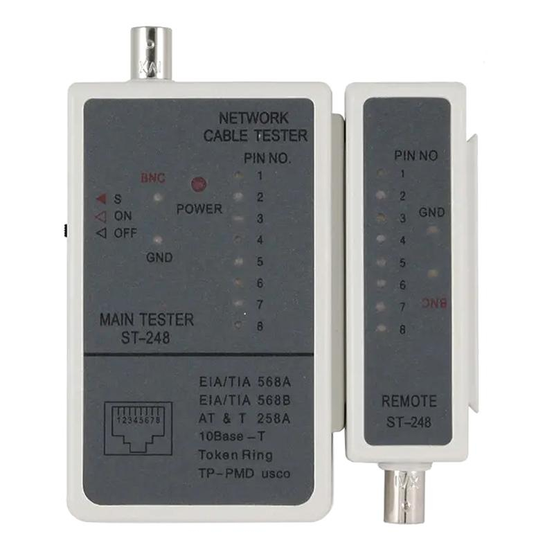 Тестер Cablexpert NCT-1, для RJ-45, RG-58, LAN - фото 2