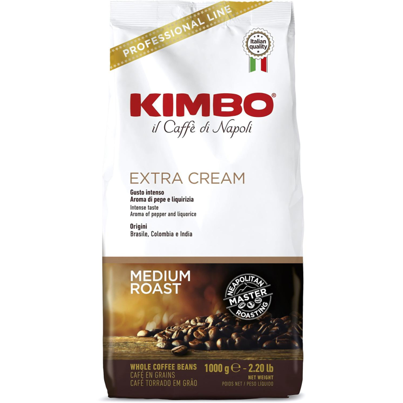 Кофе Kimbo Extra Creаm в зернах, 1кг - фото 1