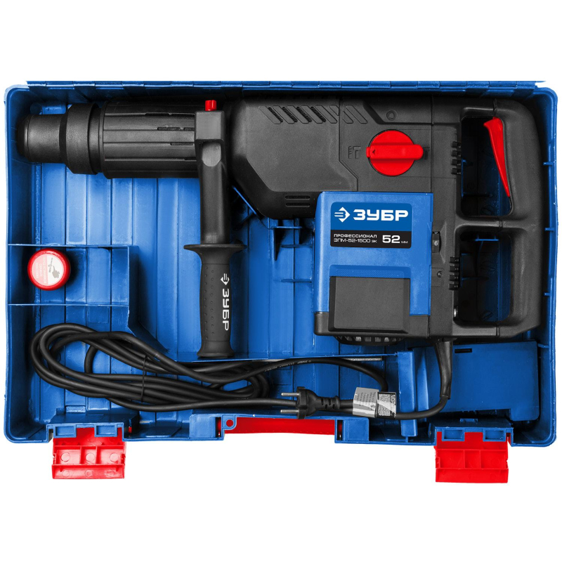 Перфоратор ЗУБР SDS-Max 18 дж, 1500 Вт (ЗПМ-52-1500 ЭК) - фото 12
