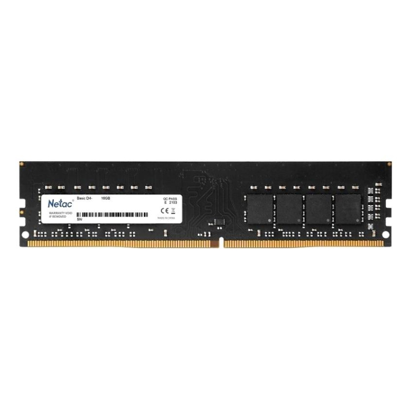 Модуль памяти Netac Basic DDR4 DIMM 16Gb 3200Мгц CL16(NTBSD4P32SP-16) - фото 1