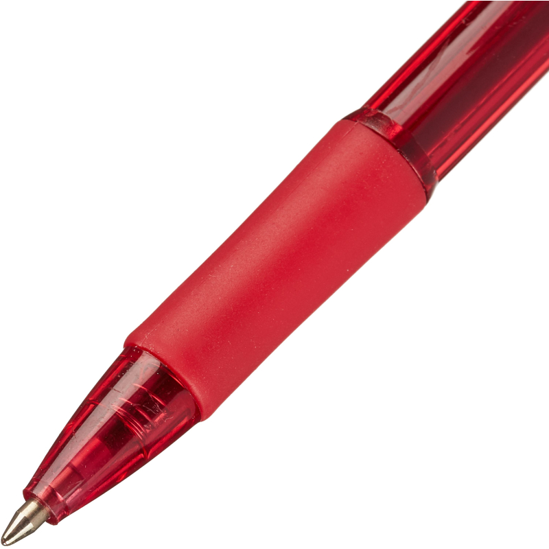 Ручка шариковая автомат. Pentel FineLine рез.манж,0,7мм красн BK417-B - фото 3