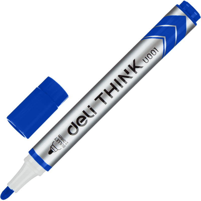 Набор маркеров для белых досок Deli Think 2 мм 4 цвета кругл.нак.EU00101 - фото 2