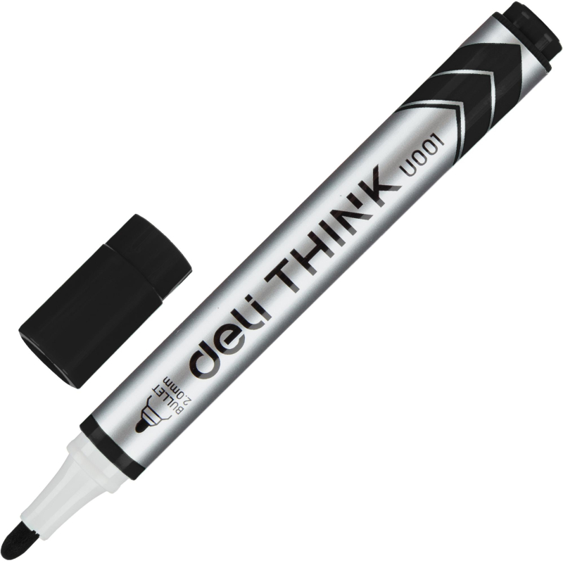 Набор маркеров для белых досок Deli Think 2 мм 4 цвета кругл.нак.EU00101 - фото 4