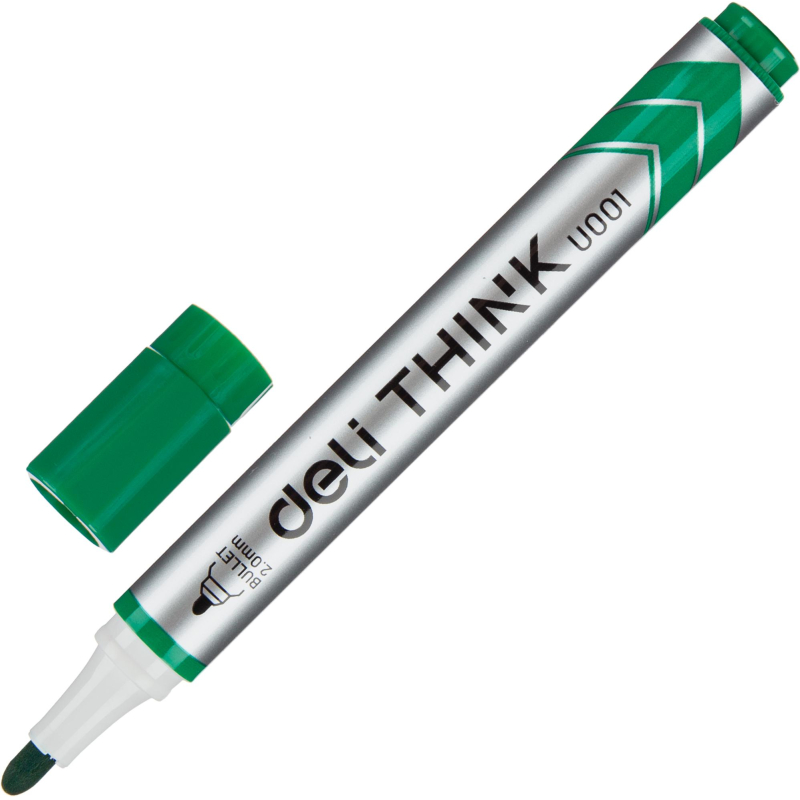 Набор маркеров для белых досок Deli Think 2 мм 4 цвета кругл.нак.EU00101 - фото 5
