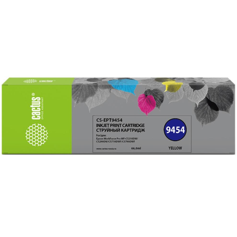 Картридж струйный Cactus CS-EPT9454 T9454 жел. для Epson WF-C5290DW - фото 1