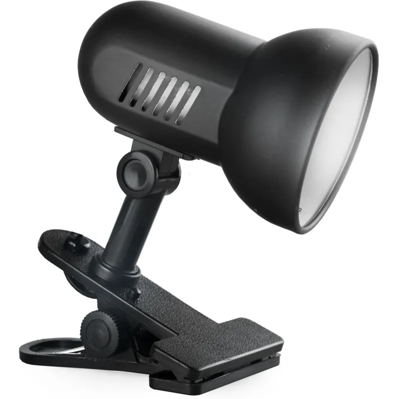 Светильник Camelion H-035 прищепка черный Е27 60W Светильник Camelion H-035 прищепка черный Е27 60W - фото 1