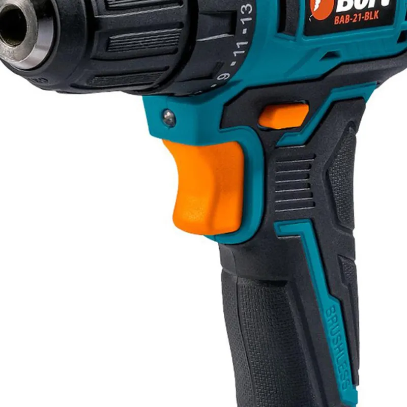 Дрель-шуруповерт аккум. бесщет. BORT BAB-21-BLK, 2АКБ(1,5Ач) (93413526) - фото 5
