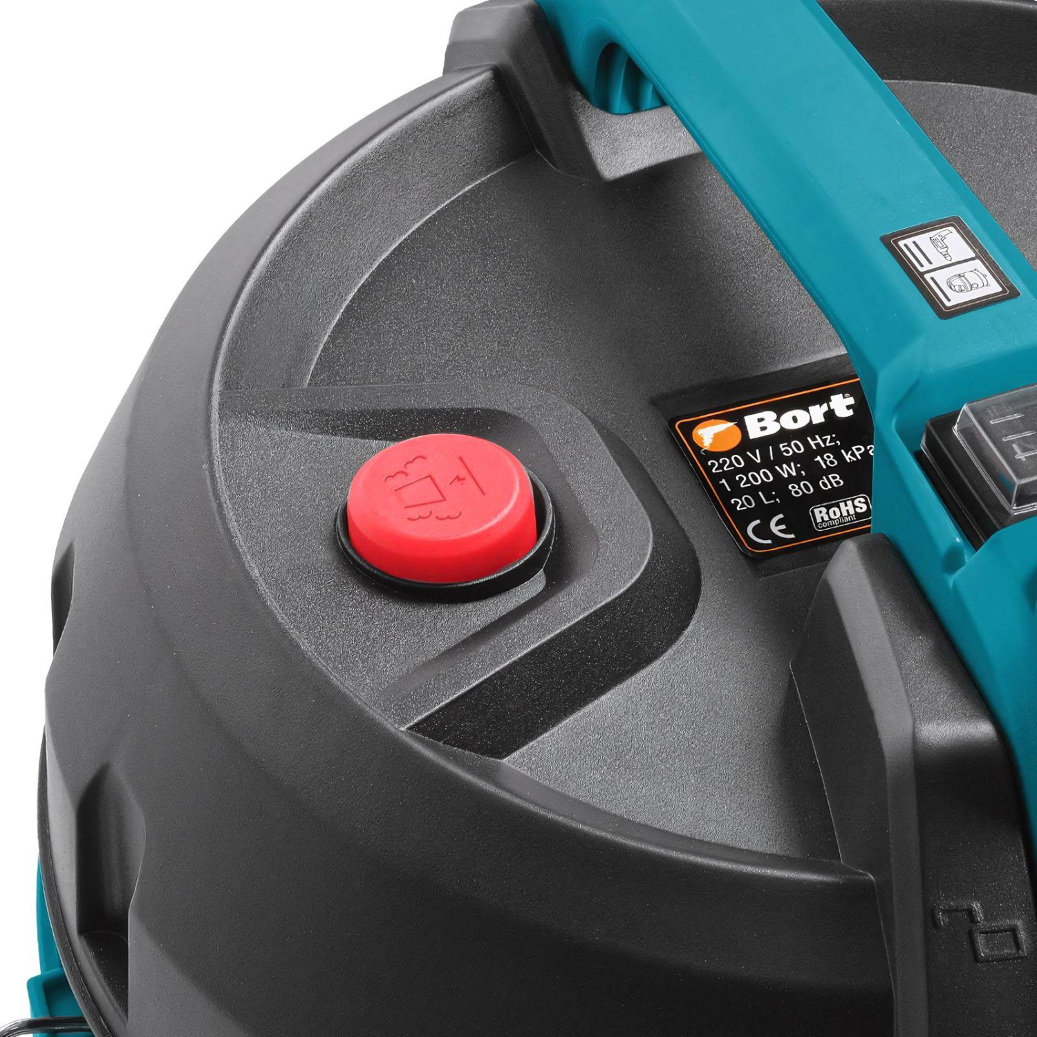 Пылесос строительный BORT BSS-1220 BLACK, 20 л (93412598) - фото 5