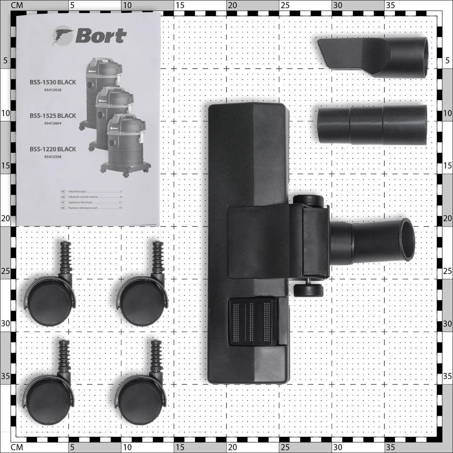 Пылесос строительный BORT BSS-1220 BLACK, 20 л (93412598) - фото 16