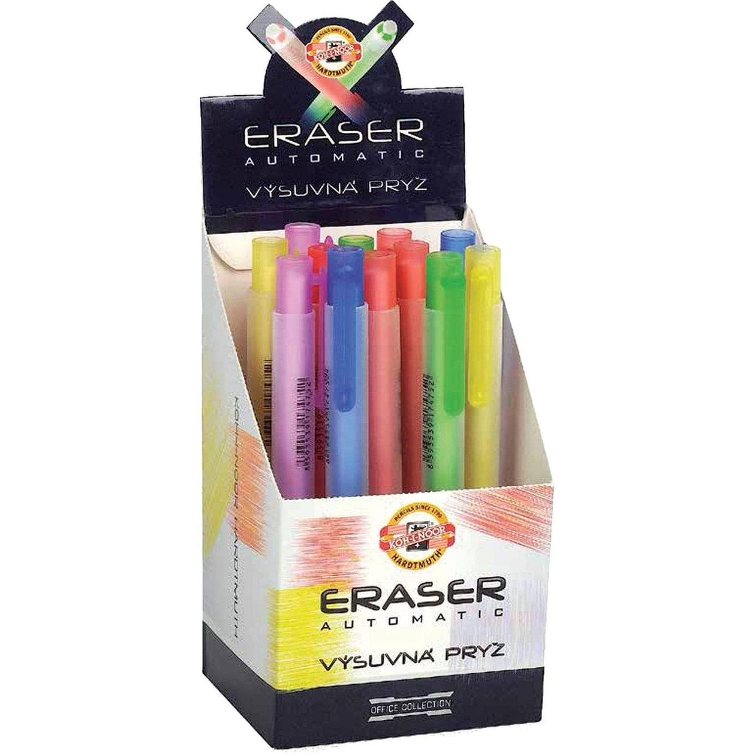 Ластик KOH-I-NOOR в телескопическом пластиковом держателе 9736 ассорти - фото 9