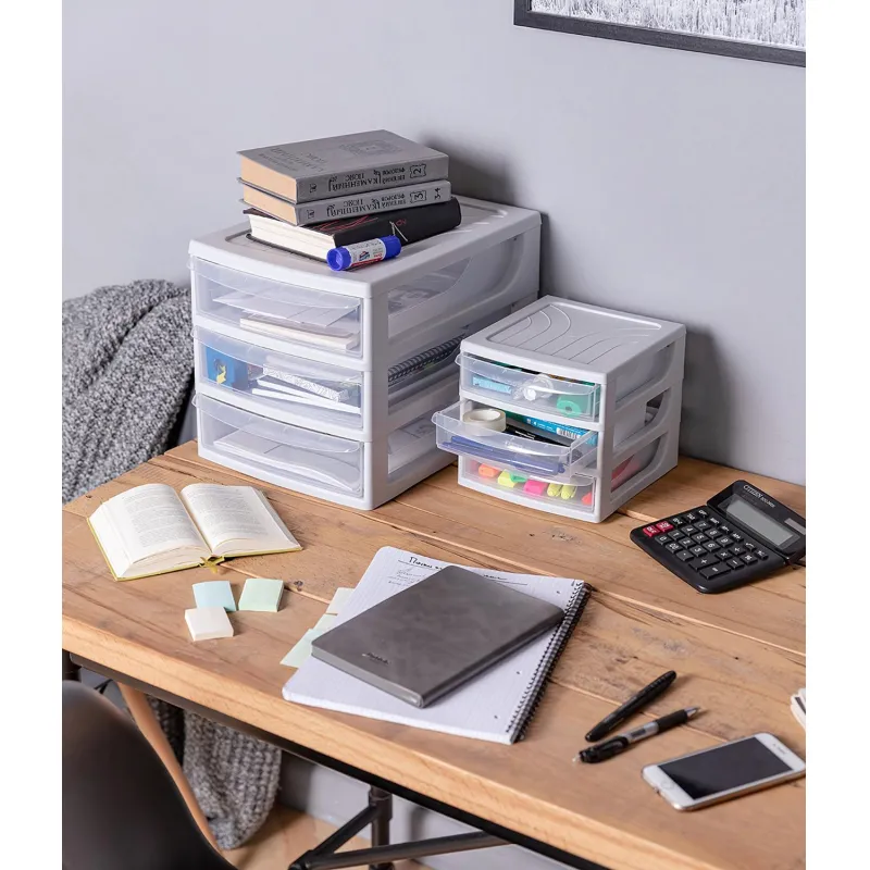 Бокс с выдвижными лотками А6 175х186х214мм 3выдв.отд, светло-сер. 433224030 - фото 6