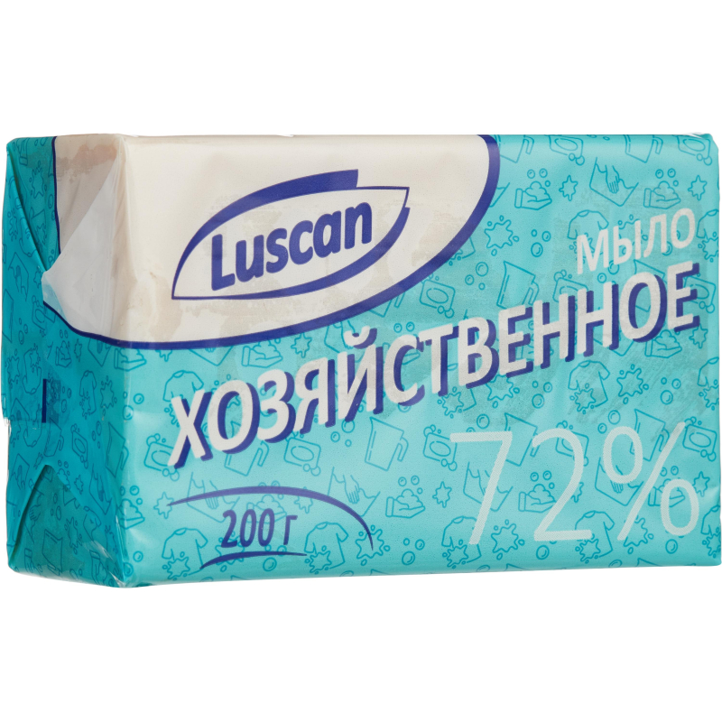 Мыло хозяйственное 72% Luscan в обертке 200г - фото 1