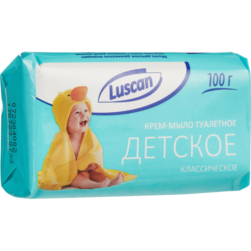 Мыло туалетное крем Детское Luscan классическое 100г - фото 1