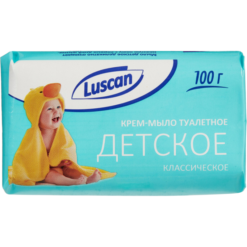 Мыло туалетное крем Детское Luscan классическое 100г - фото 2