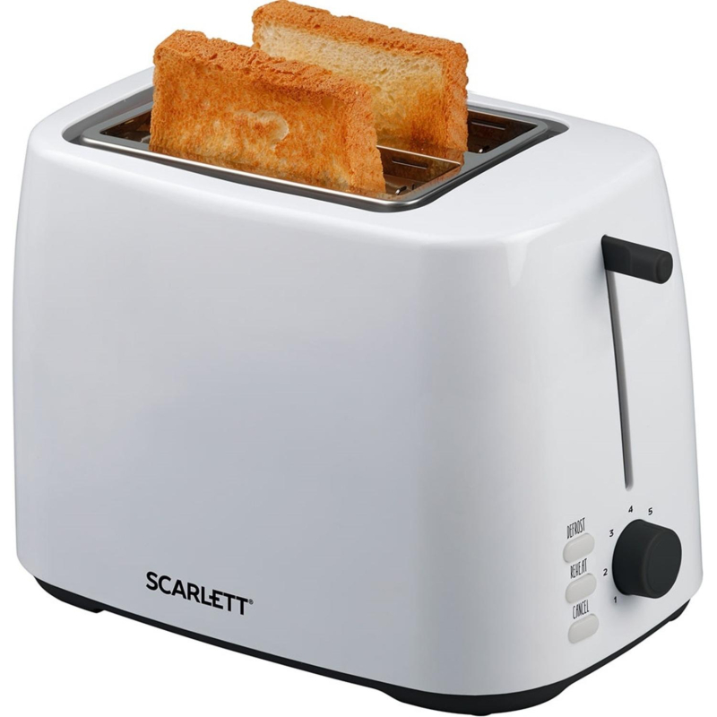 Тостер SCARLETT SC-TM11032, 800Вт, белый - фото 2