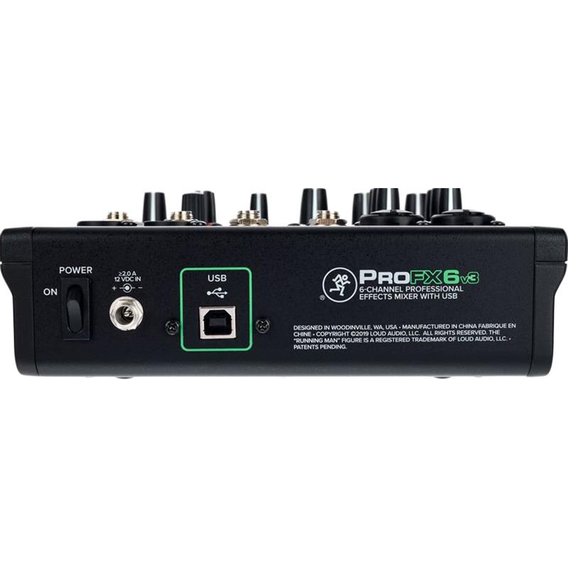 Микшерный пульт Mackie ProFX6v3, 6-канальный, с процессором эффектов - фото 10
