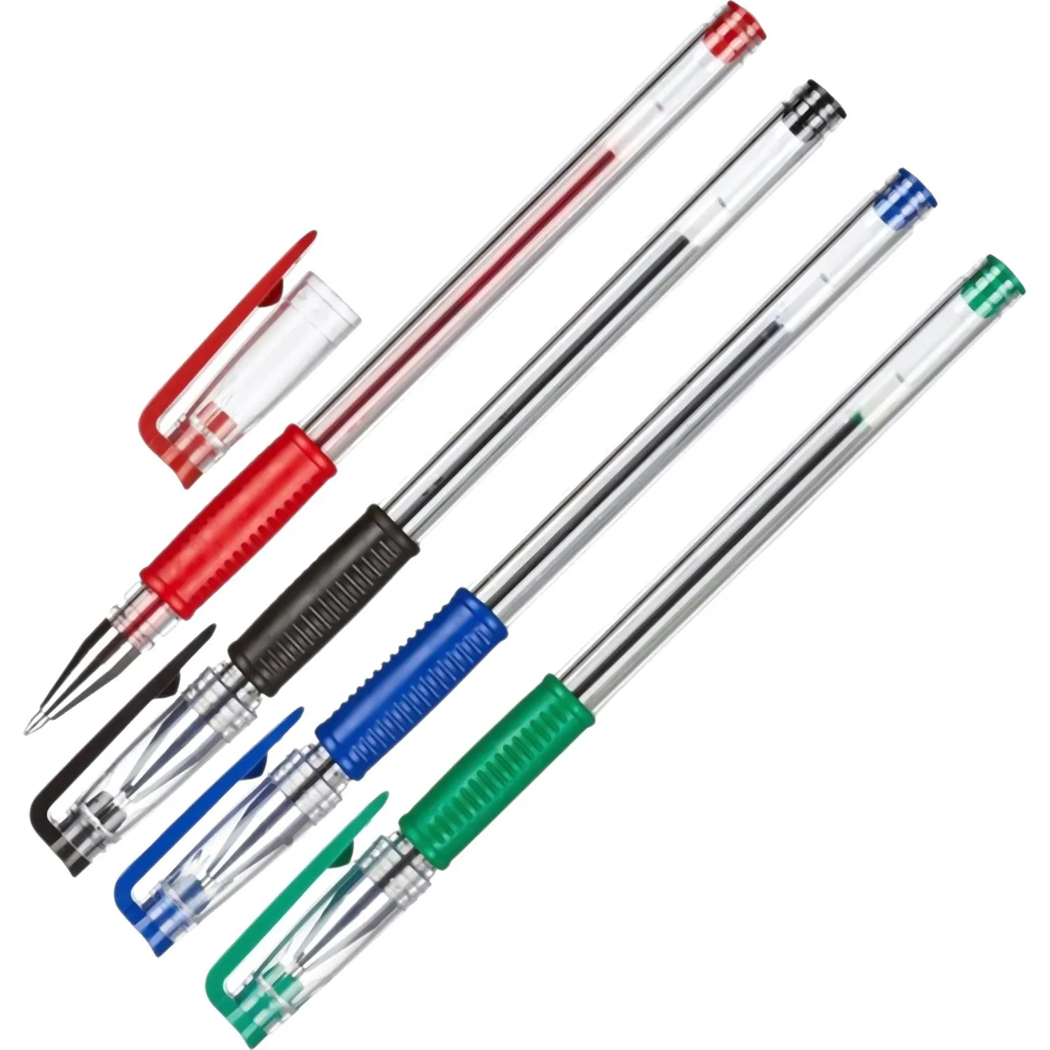 Ручка гелевая неавтомат. Attache Town резин.манж.0,5мм на б.4шт/уп - фото 2