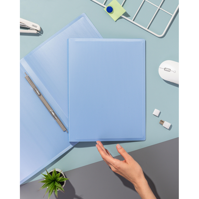 Скоросшиватель пластиковый пруж мех Attache Selec Breeze А4 700мкм кор 15мм - фото 5