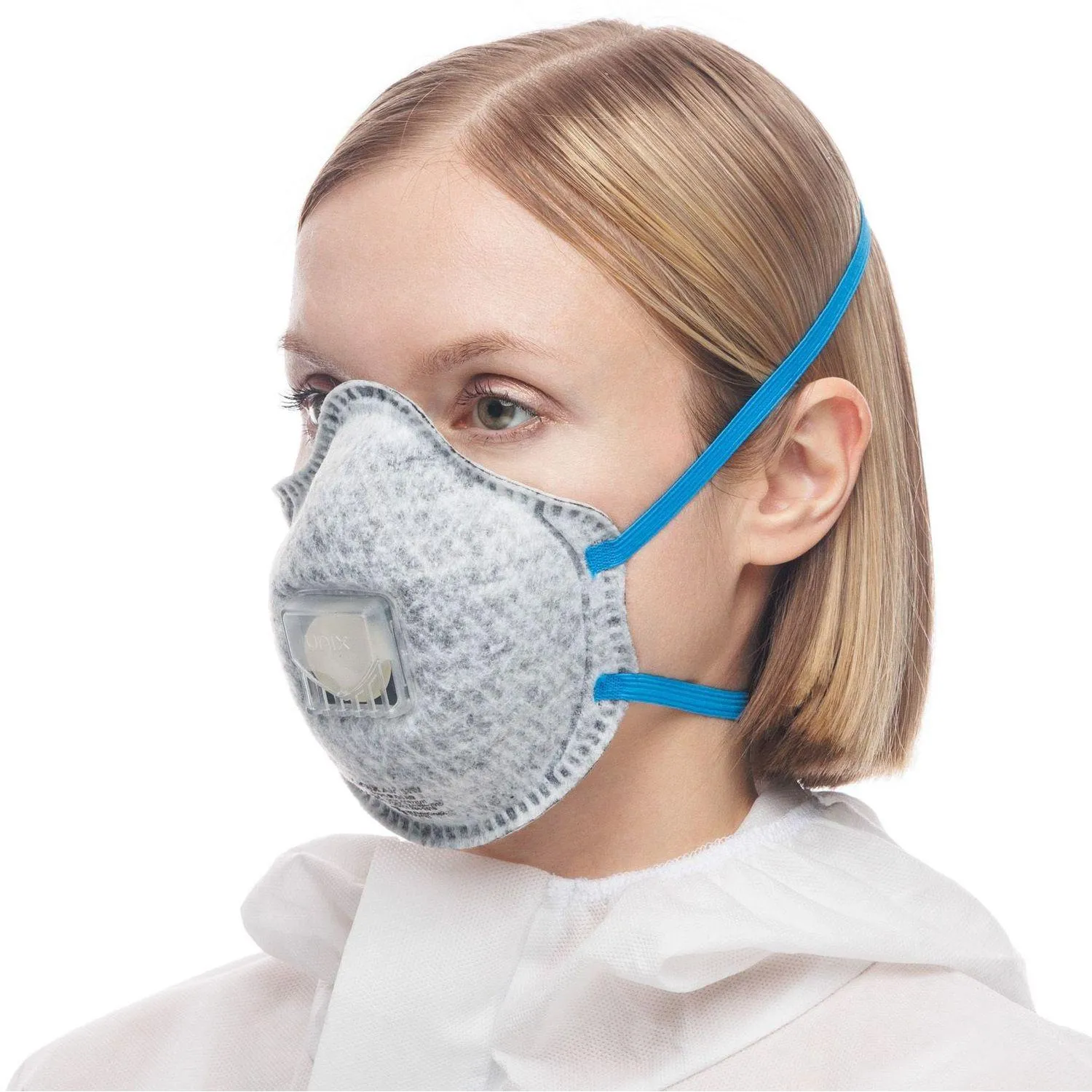 Полумаска фильтрующая UNIX Air 512V FFP2 R D/А0 3шт/уп - фото 3