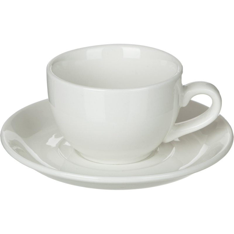 Кофейная пара Chan Wave Classic Шоко, фарфор, белый, 90мл, фк 875 - фото 1