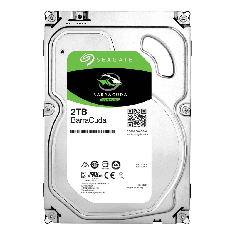 Жесткий диск Seagate BarraCuda 2TB, SATA, 7200rpm, 256MB(ST2000DM008) - фото 1