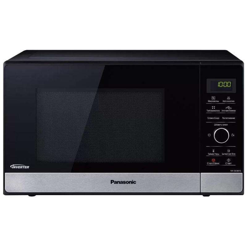 Микроволновая печь Panasonic NN-SD38HSZPE, 23 л., 1000ВТ, инверт., чер - фото 1