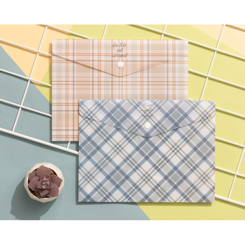 Папка-конверт на кнопке А5 Attache Selection Casual, РР, 2шт/уп, 180мкм - фото 8