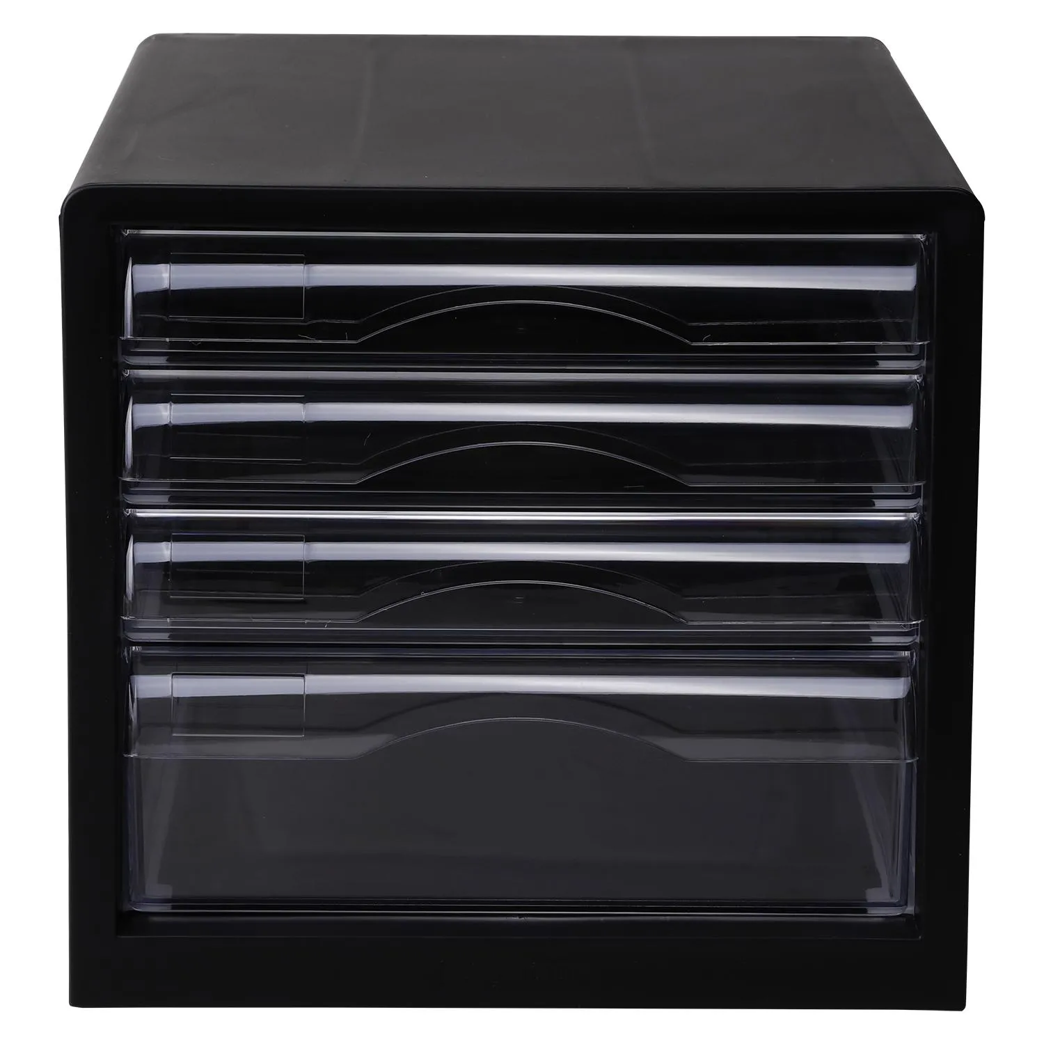 Бокс с выдвижными лотками Deli E9774, 4 выдвижн лотка черный - фото 4