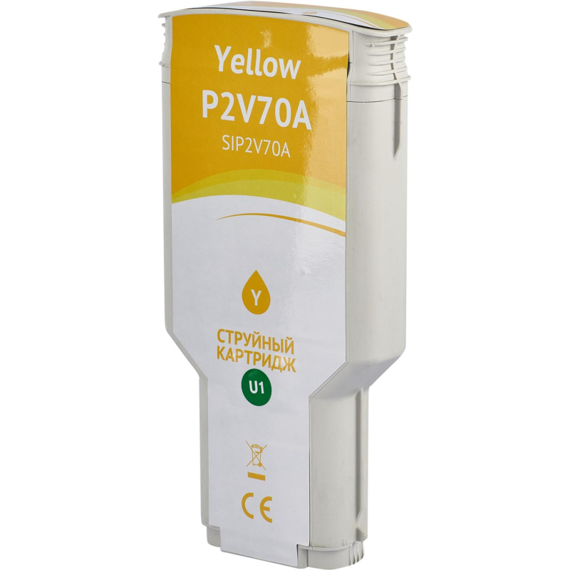 Картридж струйный Sakura P2V70A (№730 Y) жел. для HP DesignJet T1700 - фото 3