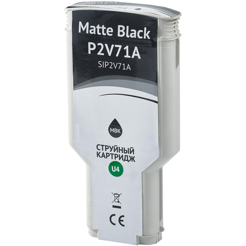 Картридж струйный Sakura P2V71A (№730 MBk) чер. мат. для HP DesignJet T1700 - фото 3