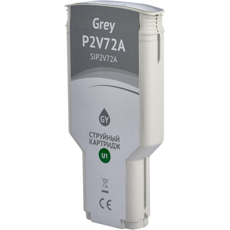 Картридж струйный Sakura P2V72A (№730 Grey) сер. для HP DesignJet T1700 - фото 3