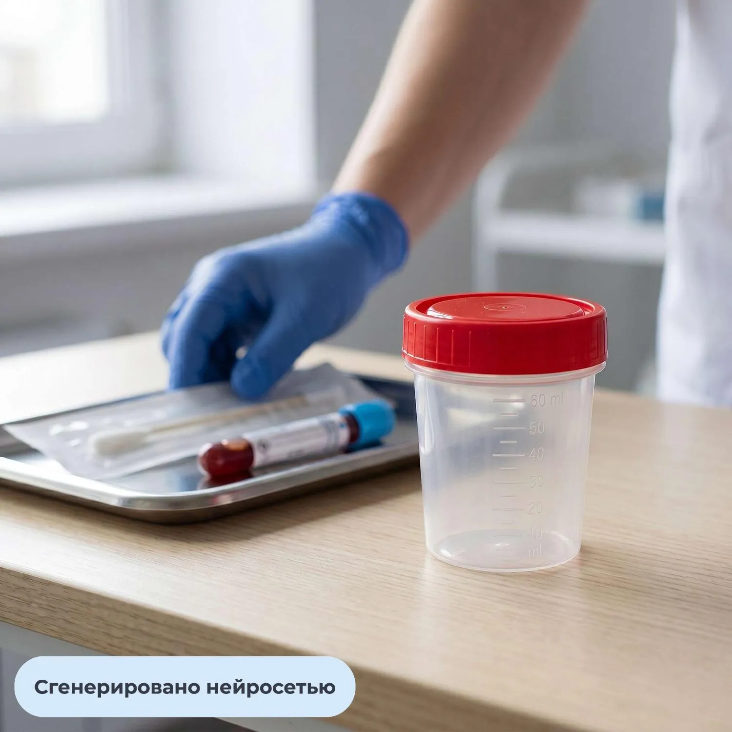 Контейнер д/сбора биопроб 60 мл стерил.,  инд. уп,  300 шт/уп ЕВРОКЭП - фото 2