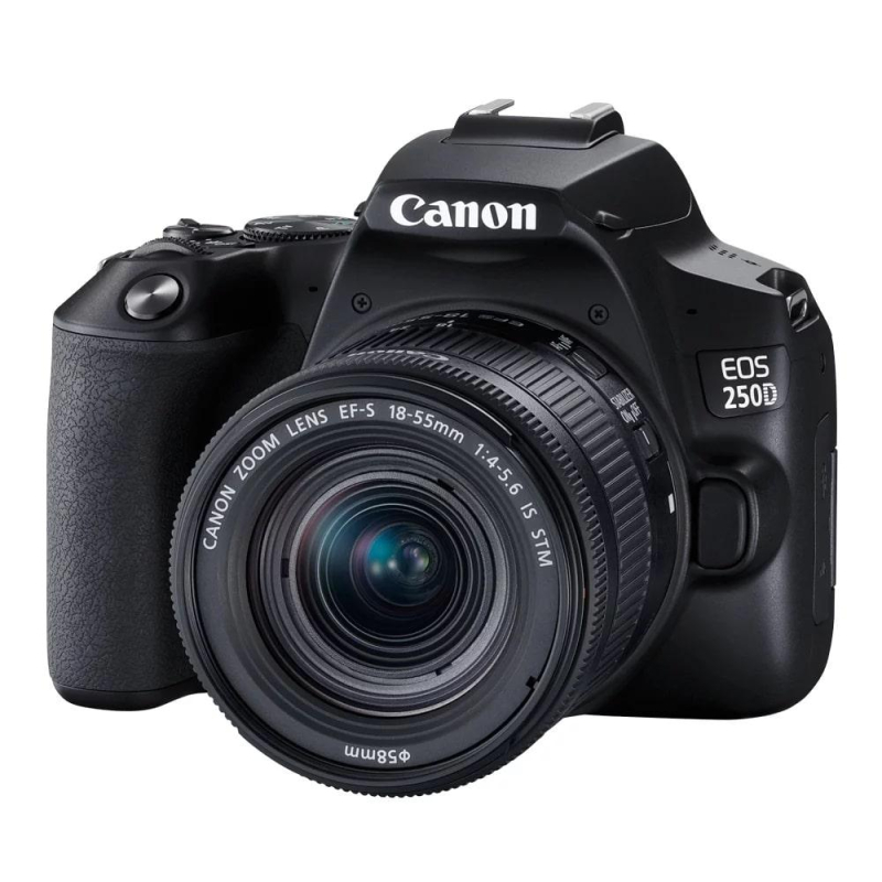 Фотоаппарат CANON EOS 250D Kit Black + 18-55 IS STM - фото 1