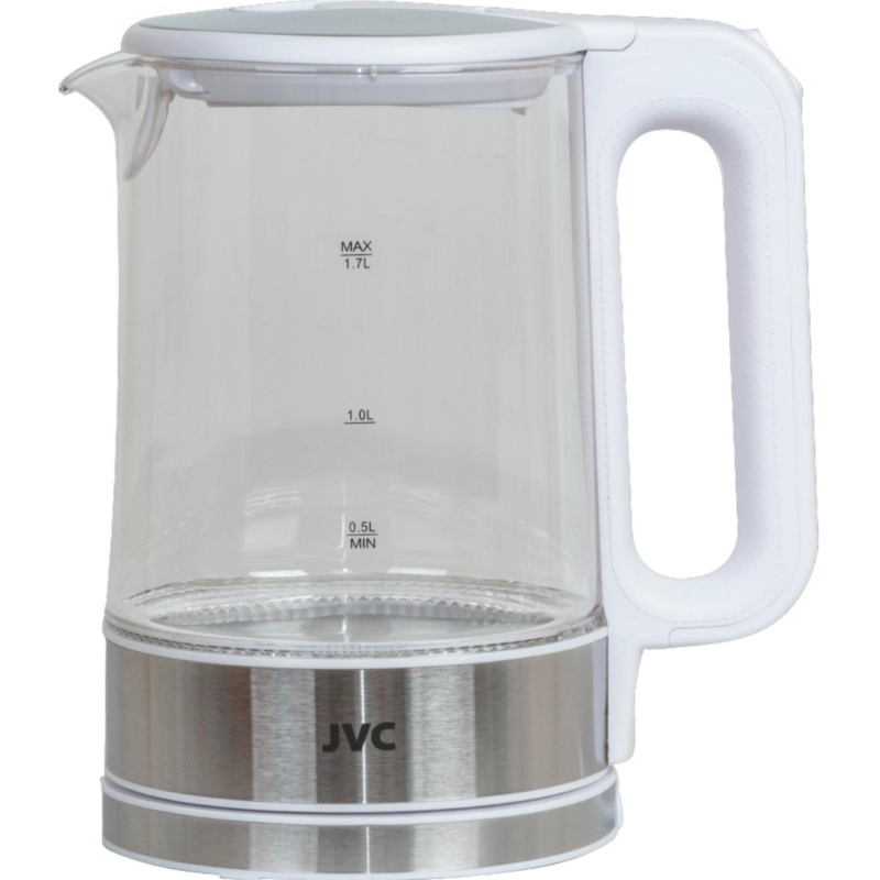 Чайник стеклянный JVC JK-KE1520 white, 1,7л. (4895227621758) - фото 1