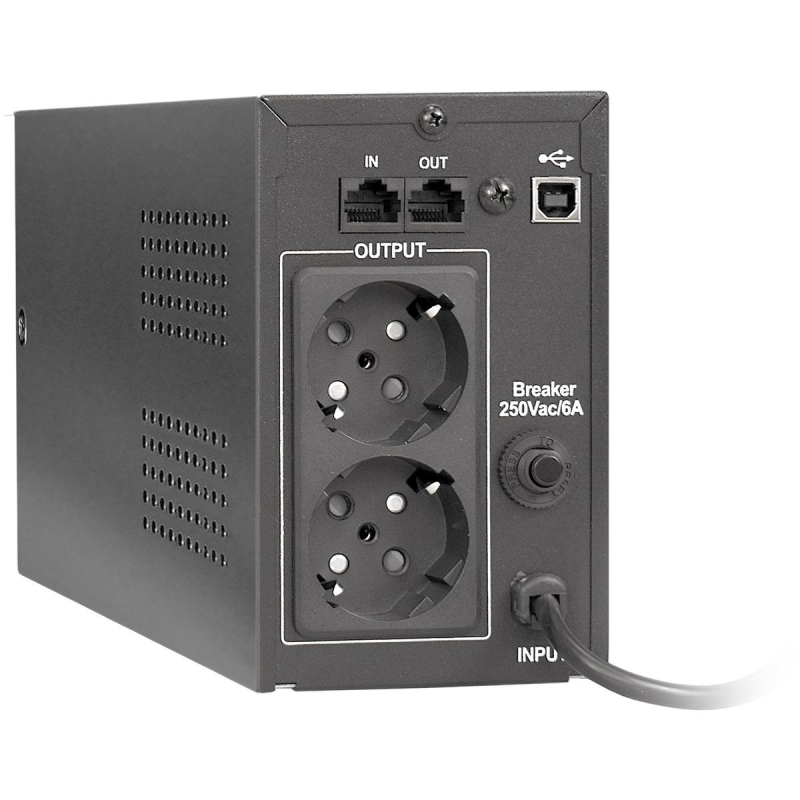 ИБП ExeGate Power Smart ULB-850 850VA/480W 2xEURO,RJ45/11,USB(EP285478RUS) - фото 2