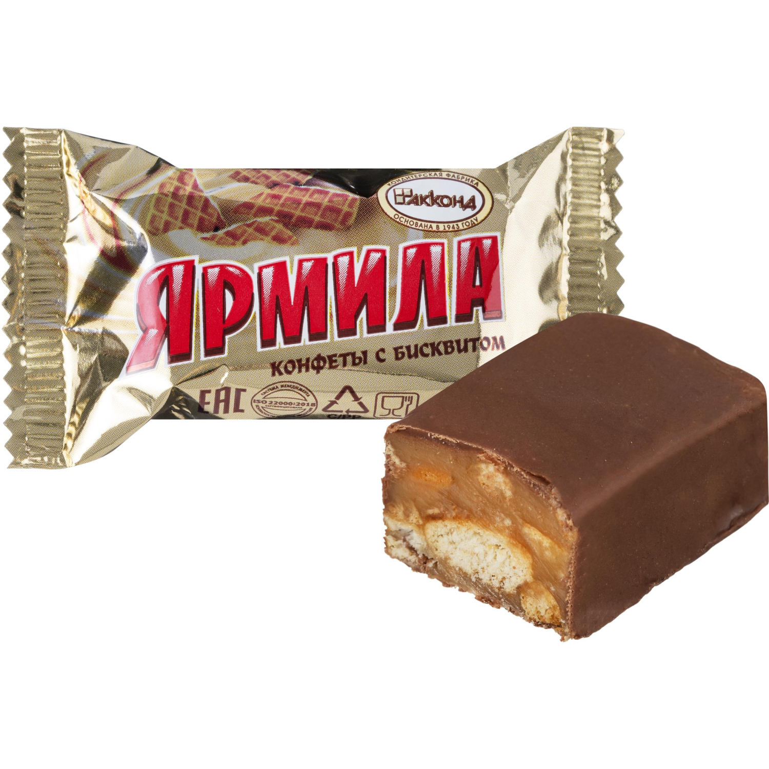 Конфеты шоколадные Акконд Ярмила с бисквитом, 500г - фото 2