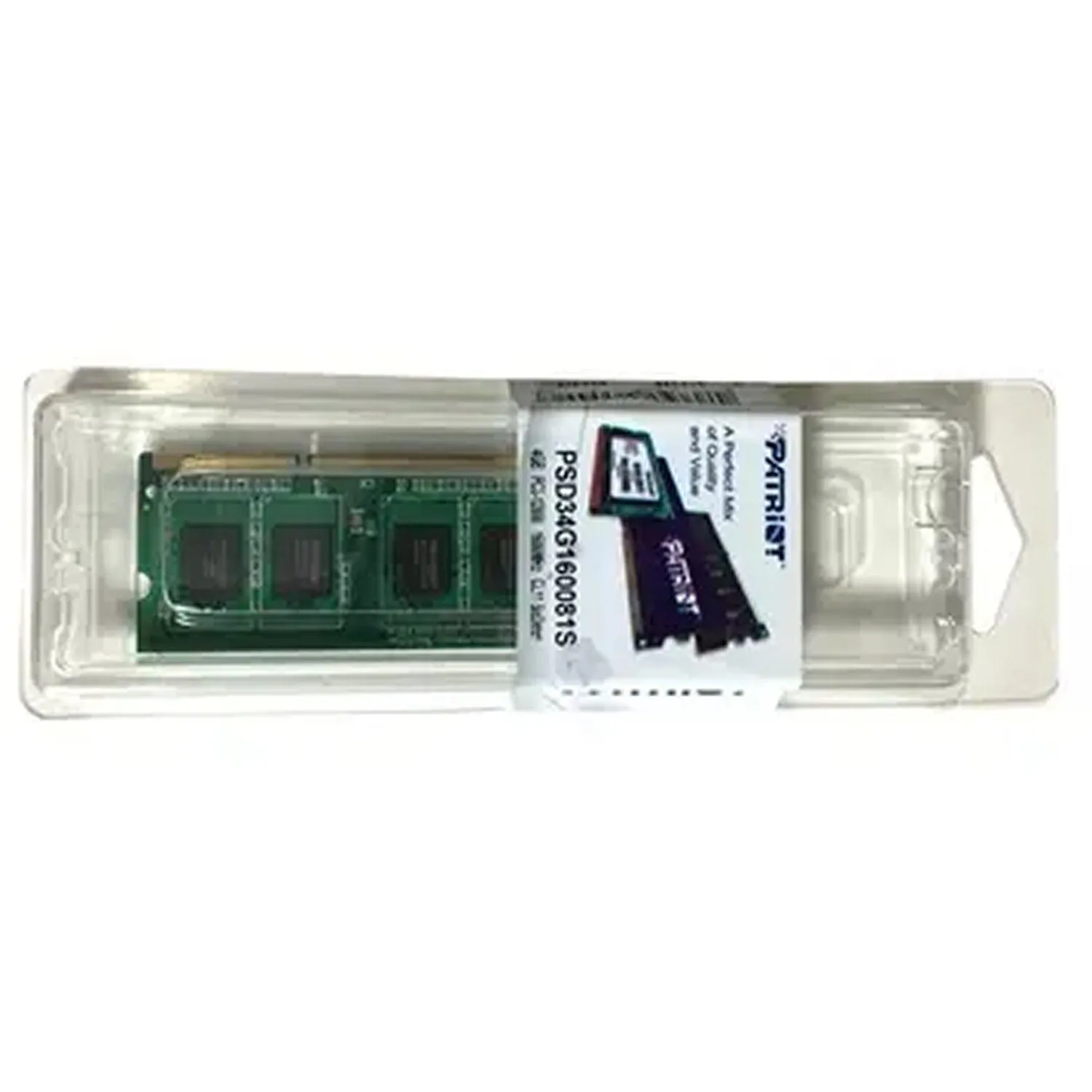 Модуль памяти PATRIOT 4GB DDR3 SO-DIMM CL11 1600Мгц (PSD34G160081S) - фото 3